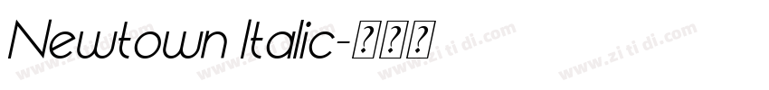Newtown Italic字体转换